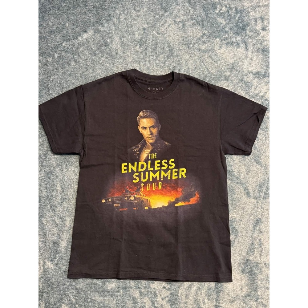 G-Eazy The Endless Summer Tour T-Shirt Men Medium Black Graphic Concert Tee